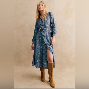 Sezane Lauretta Dress (Floral Print)